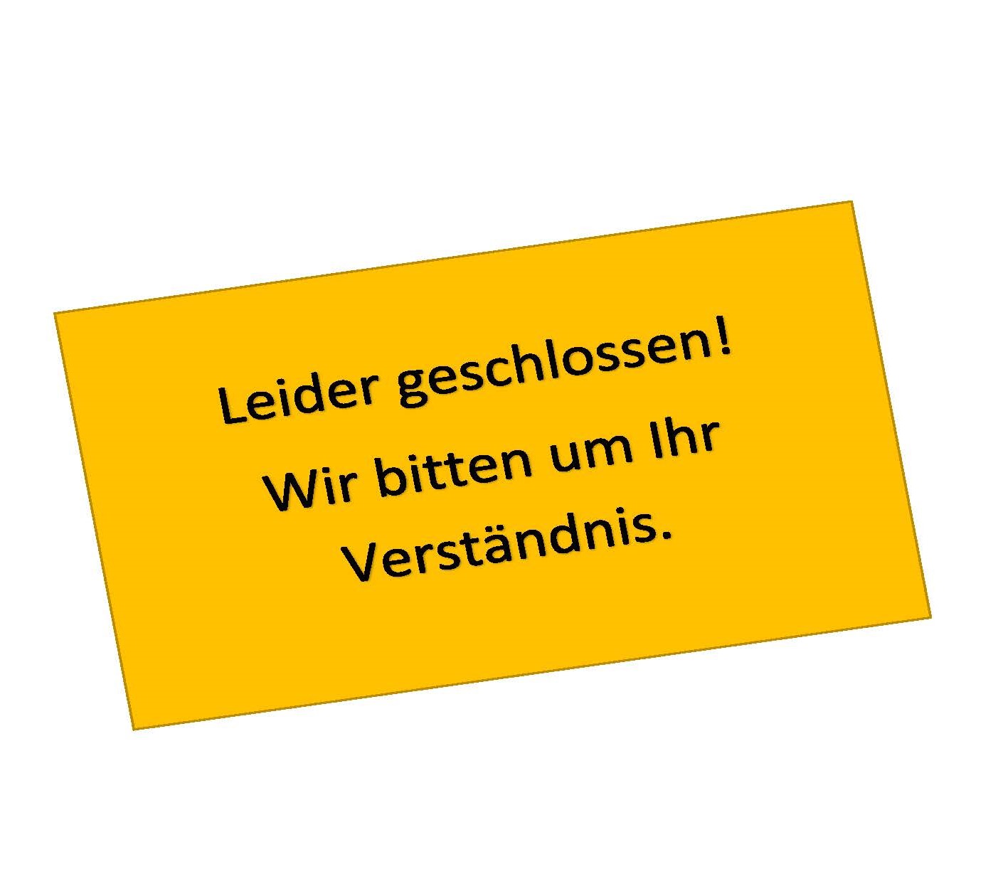 leider geschlossen