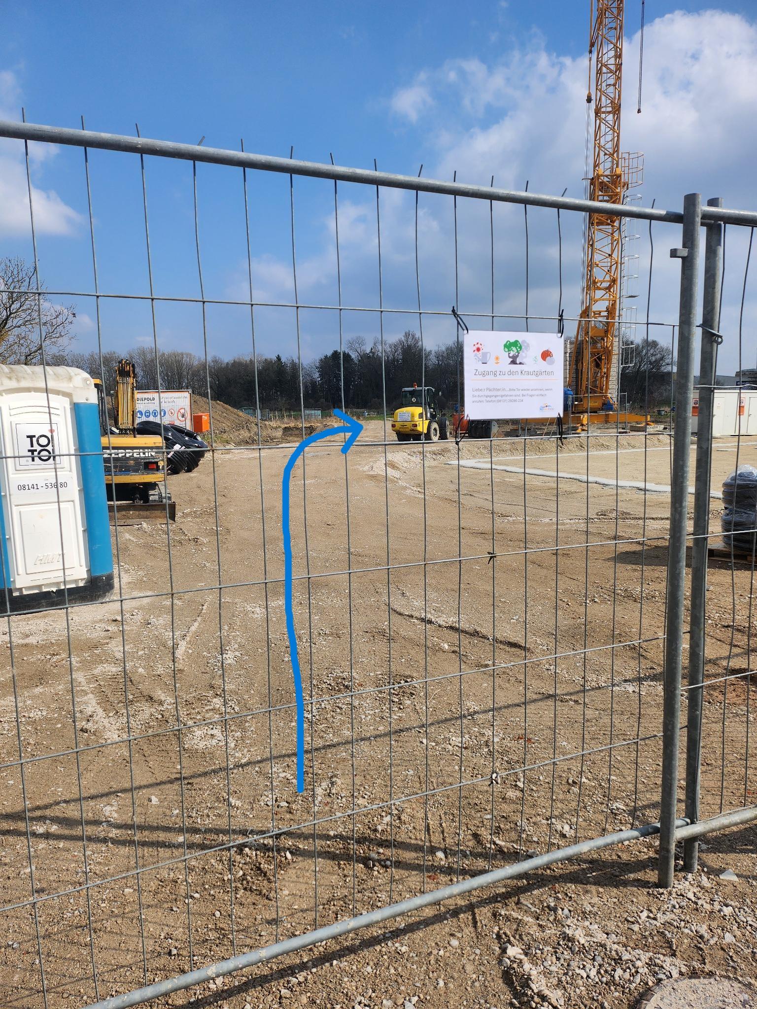 Zugang Krautgärten Straßenseite